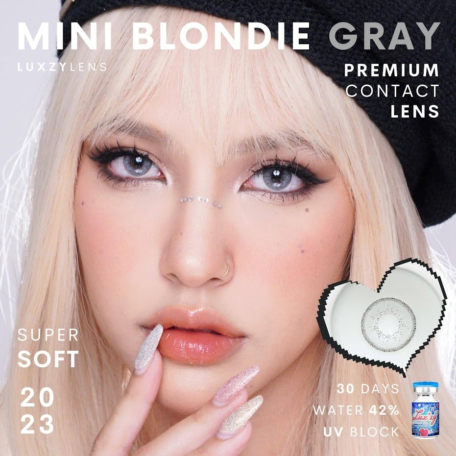 คอนแทคเลนส์ ขนาดมินิ Gray Mini Blondie (Luxzylens)