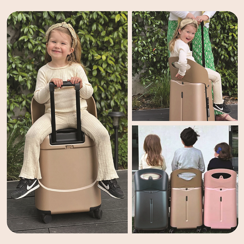 ⚡กระเป๋าเดินทาง 18 นิ้ว Miamily Multi Carry Luggage รับน้ำหนักได้ 100 โล เด็กวัย 2ขวบ - ผู้ใหญ่นั่งได้