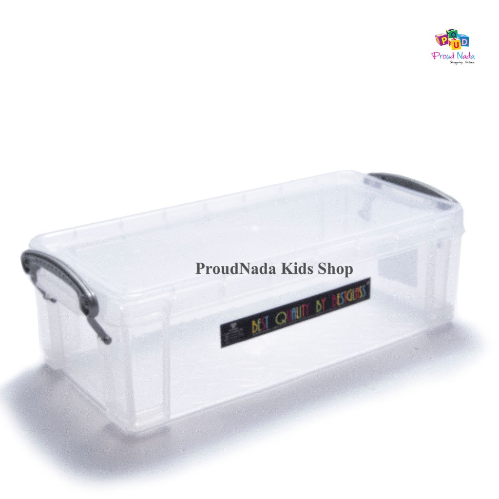 กล่องอเนกประสงค์ มีฝาล็อค(ใส)UNI-WARE STACKABLE OFFICE BOX NO.17022
