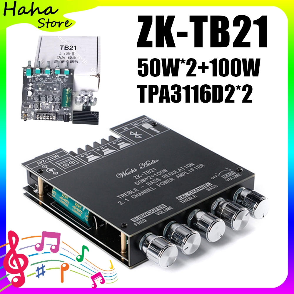 [COD] ZK TB21 32-pin แอมป์จิ๋ว 2.1 ชิปขนาดใหญ่ แอมป์จิ๋วบลูทูธ แอมป์จิ๋ว แอมป์ จิ๋ว บลูทูธ แยก ซับ แ