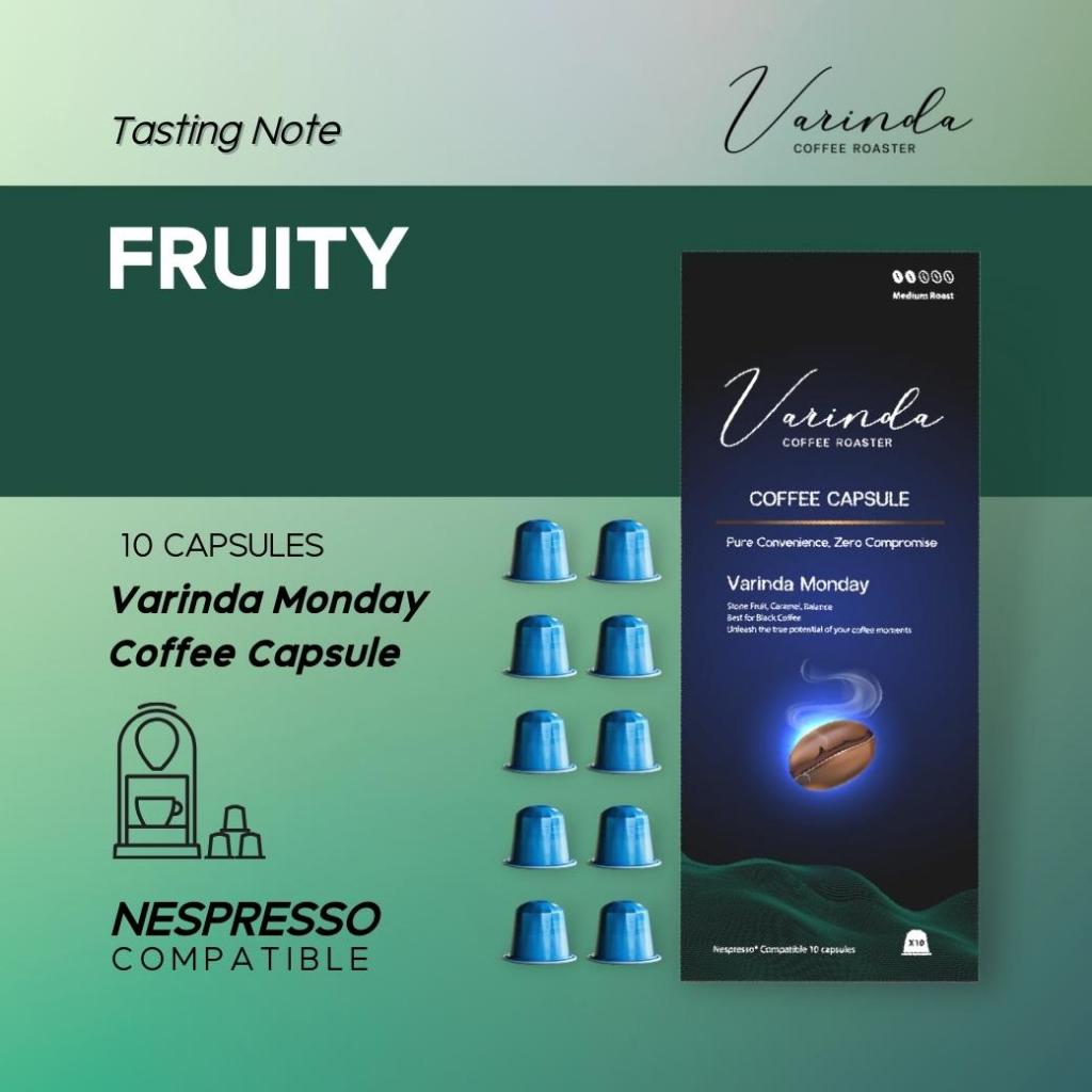 แคปซูลกาแฟ Nespresso โทนฟรุ๊ตตี้ Varinda Monday | Coffee Capsule