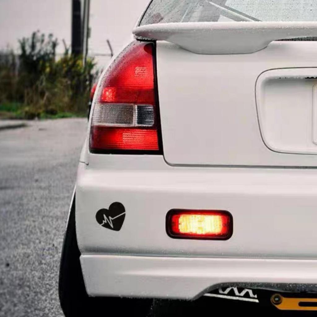 สติกเกอร์ติดรถ สวยเท่ๆ หัวใจ น่ารัก 1 เเพ็คมี 4 ชิ้น สติกเกอร์มีเอกลักษณ์ ดุดัน ลายใหม่ สินค้ามีพร้อมส่ง - รูปที่ 3