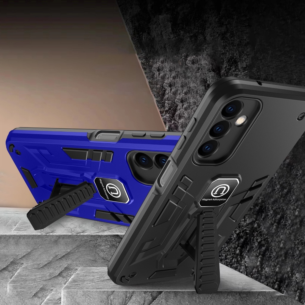 เคสกันกระแทก มีขาตั้ง Samsung A05S A05 S23FE A14 A24 A34 A34 A54 A53 A23 A73 A13 A04S A12 A22 4G/5G เคสตั้งได้มีแม่เหล็ก - รูปที่ 3
