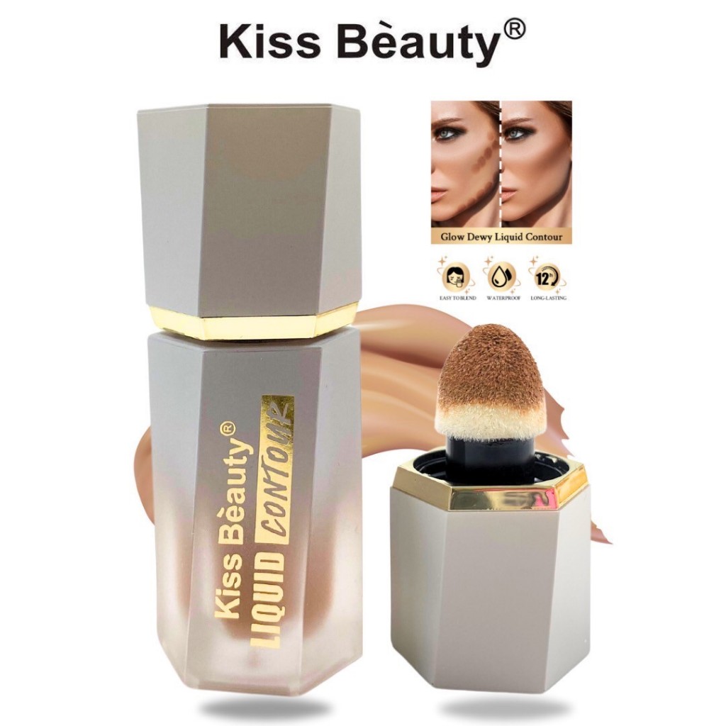 68636 KISS BEAUTY LIQUID contonr คอนทัวร์ เนื้อลิขวิด เรืองแสง ครีมบรอนเซอร์