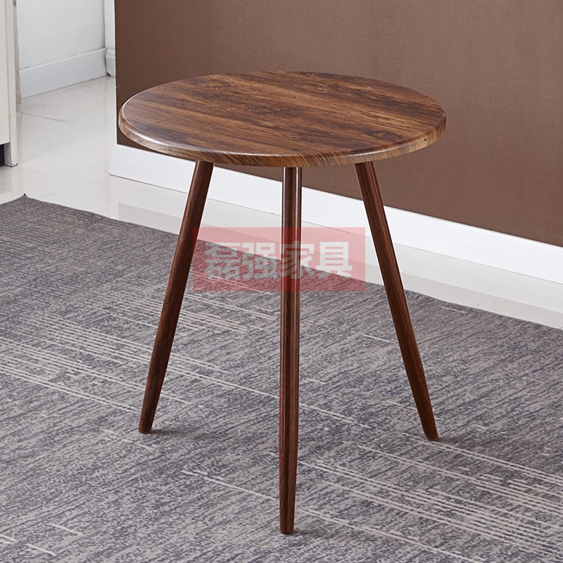 โต๊ะกลางโซฟา ที่วางของ ที่วางเอนกประสงค์ มินิมอล โต๊ะกลม ขาไม้แท้ - รูปที่ 3