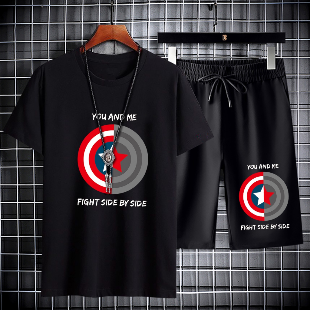 BH469+F469ชุดเซ็ทเด็ก2ชิ้นเสื้อยืด+กางเกงขาสั้น.ใส่ได้ทั้งเด็กชายและเด็กหญิง.กางเกงเอวสายยางยืดได้ใส่สบายฯ