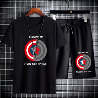 BD469+DKC469ชุดเซ็ทเสื้อยืดแขนสั่ง+กางเกงขาสั้น ใส่ได้ทั้งชา…