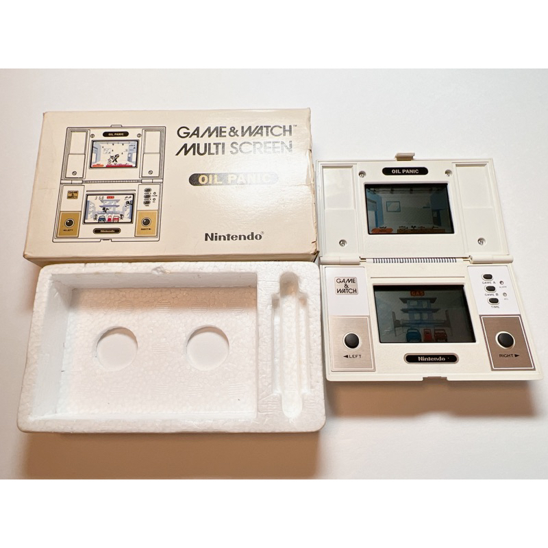 Nintendo Game And Watch นาฬิกาข้อมือ หน้าจอหลายหน้าจอ 1982 พร้อมกล่อง จากญี่ปุ่น หายากมาก
