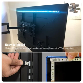 USB หลายสี ไฟเส้น LED 2835 5V นำไฟตกแต่ง ไฟปีใหม่ ไฟเส้นสายยาว ไฟติดห้อง ยืดหยุ่น เปลี่ยนฟรี มี 9 สี ให้เหลือก 5M/ 10M