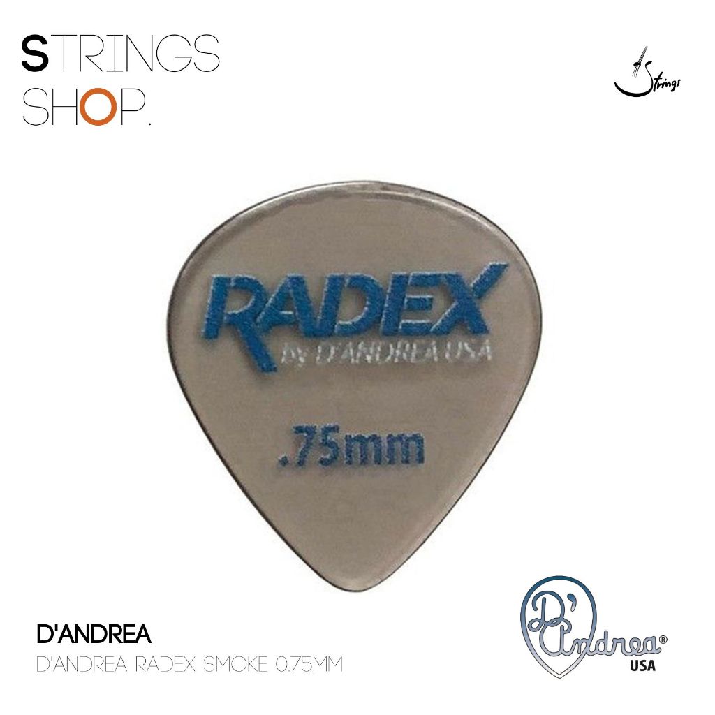 ปิ๊กกีตาร์ D'Andrea Radex Smoke
