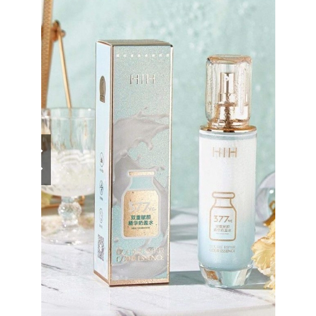 น้ำตบหน้า ใสสูตร VC + นม 120 ml. เซรั่มน้ำตบหน้าใส HIH DOUBLE REPAIR COUR ESSENCE