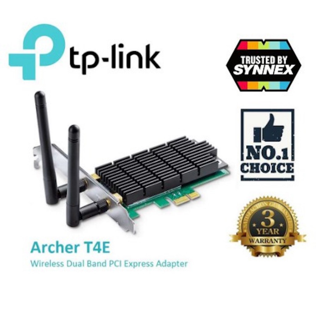 TP-LINK (Archer T4E) AC1200 Wireless Dual Band PCI Express Adapter LT