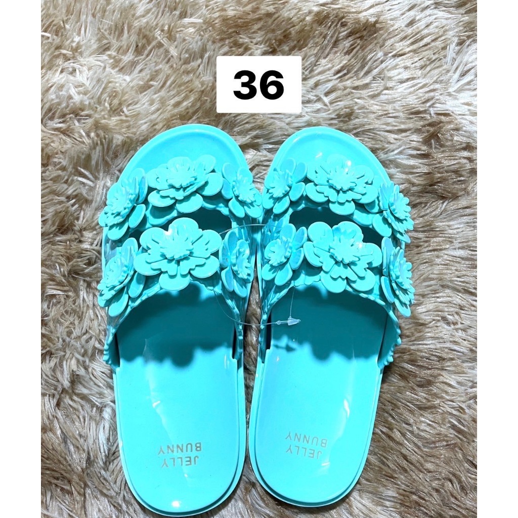 JELLY BUNNY รองเท้าแตะผู้หญิง Size 36 สีฟ้า