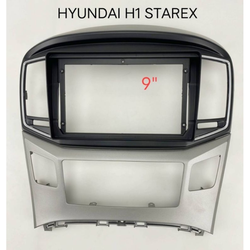 หน้ากากวิทยุ HYUNDAI H1 STAREX ปี 2012 -2018 สำหรับเปลี่ยนและติดตั้งจอ ANDROID 9"
