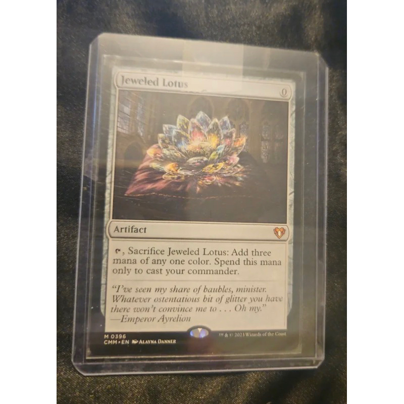 การ์ด MTG Jeweled Lotus Artifact Magic the gathering EDH รุ่น CMM สภาพ Ex-Nm