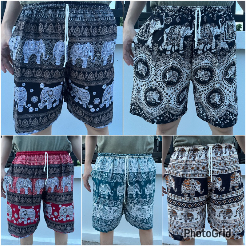 กางเกงลายช้างขาสั้นฟรีไซซ์(มีราคาส่ง)