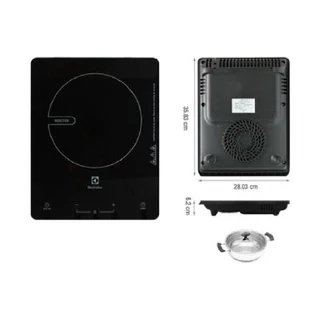 เตาแม่เหล็ก ELECTROLUX รุ่น ETD29KC กำลังไฟ 2,000 วัตต์ สีดำ หน้ากระจกทำความสะอาดง่าย