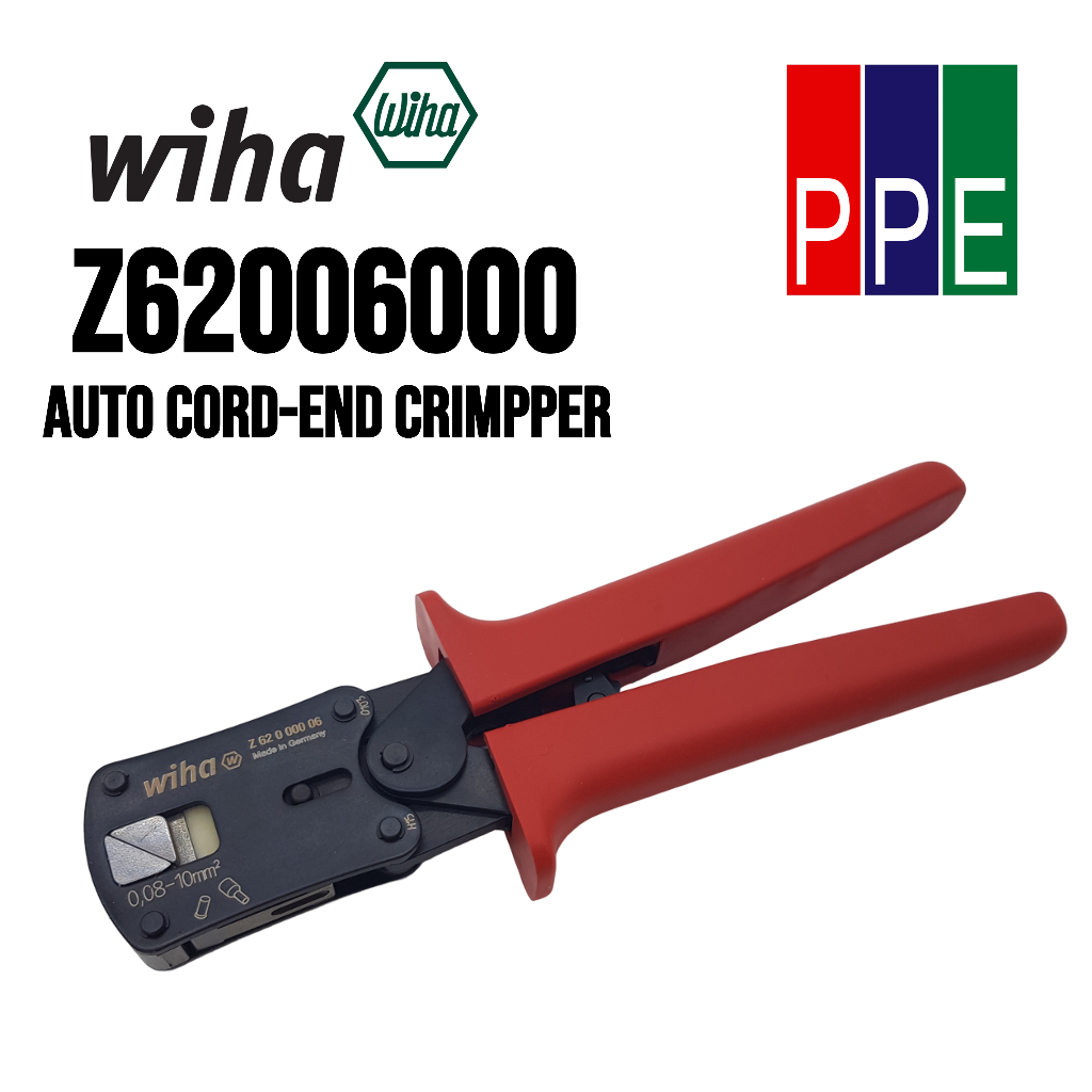 Z62006000 [Wiha] 33845 คีมย้ำหางปลา Cord-end, Automatic cord-end crimper