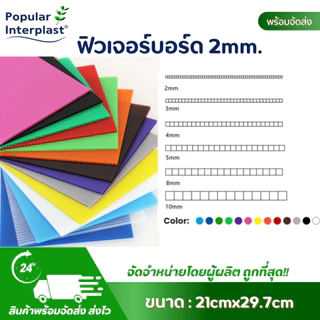 Future Board ฟิวเจอร์บอร์ด ขนาด A4 : 21x29.7cmxหนา2mm.[แพ็ค10แผ่น] สินค้าผลิตและจำหน่ายเอง