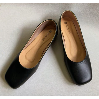 รองเท้าคัทชู ปลายตัด 1 นิ้ว สีดำ ไซส์ 33-48