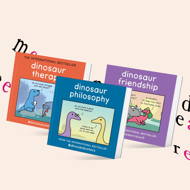 Dinosaur Philosophy / Dinosaur Therapy / Dinosaur Friendship by James Stewart (หนังสือภาษาอังกฤษ)