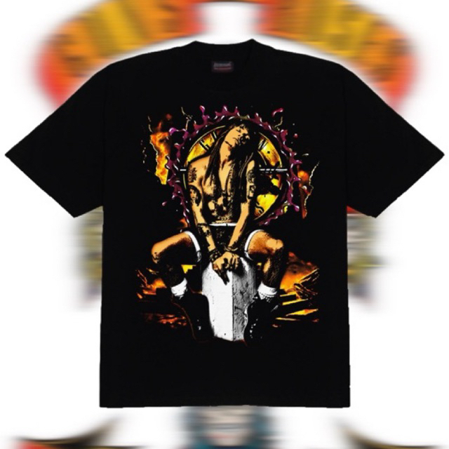 เสื้อยืดคอฟิต รุ่น Guns N' Roses สีดำ #DTG