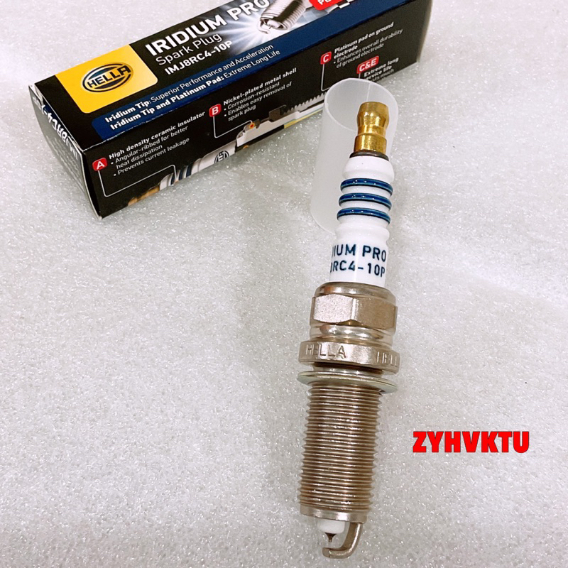 TKD หัวเทียน อิริเดียม Hella IMJ8RC4-10P เครื่องเบนซิน Toyota VIGO Fortuner INNOVA Jazz Hybrid - รูปที่ 4