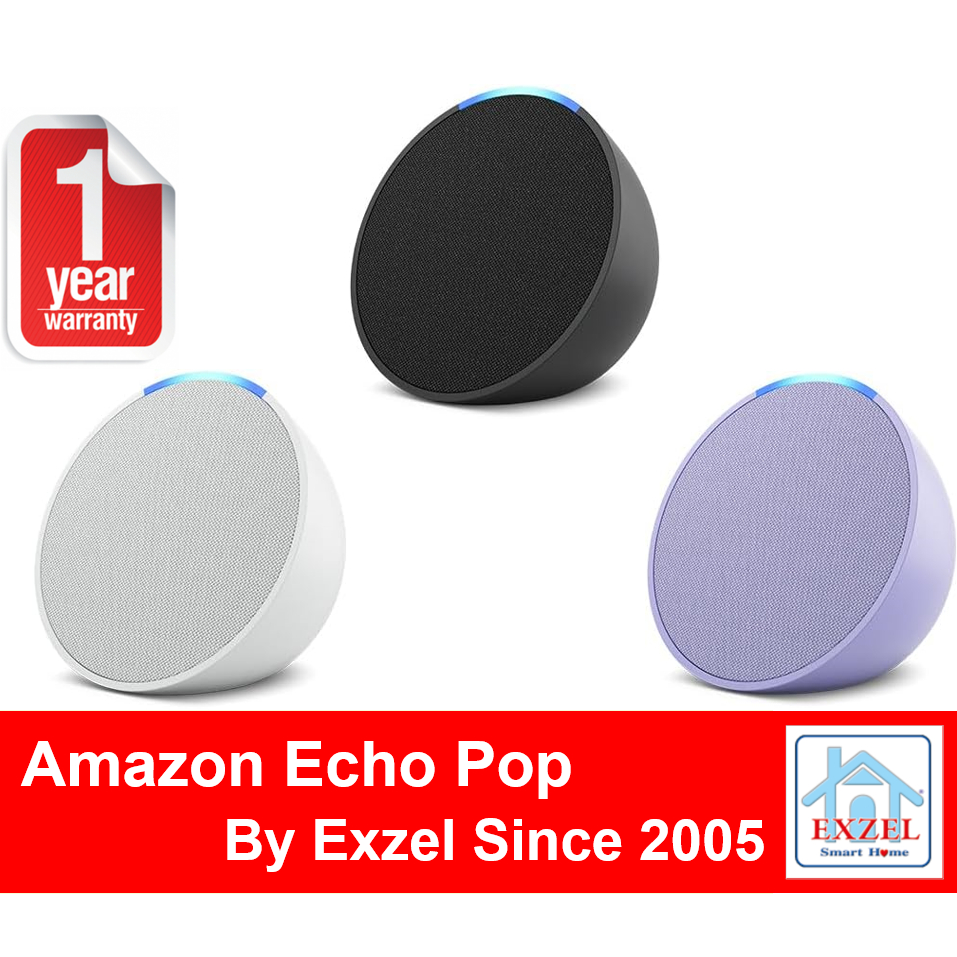 Echo Pop 2023 Model - 1Yr Warranty, Fast 1 Day Ship from BKK Amazon Alexa Voice Assistant Smart Speaker ลำโพงอัจฉริยะ
