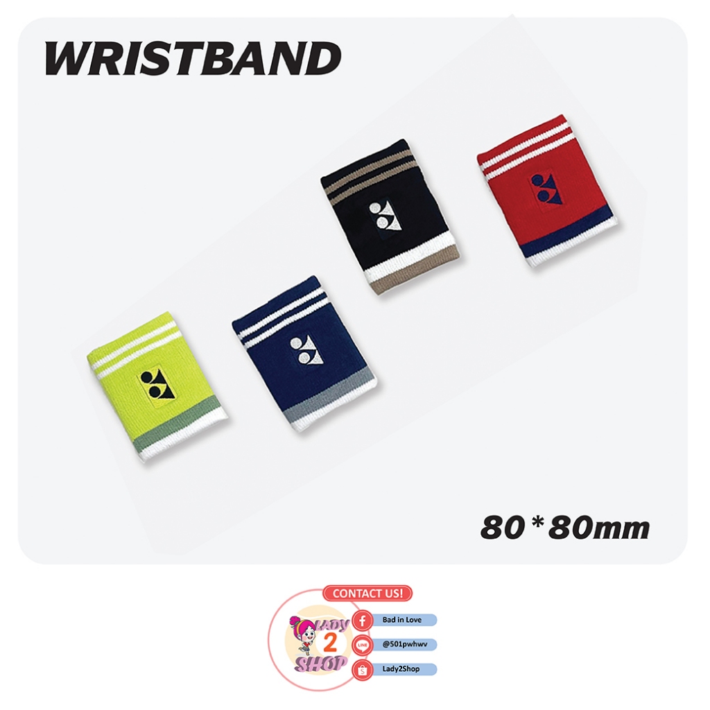 Wristband Yonex ลายขอบล่าง ขนาด 80x80mm