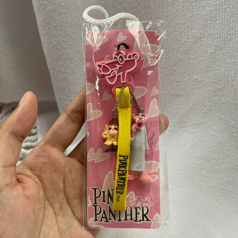พวงกุญแจ pink panther แต่งชุดนอนใหม่ในห่อ🔥งานปี2002