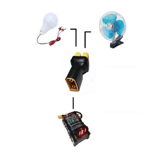 [ร้านในไทย] Parallel Connector Plugs XT60/XT90 Amass,หัวต่อสำหรับขนานแบตเตอรี่ (เพิ่มแอมป์) หรือต่อแยกอุปกรณ์ 2 ทาง