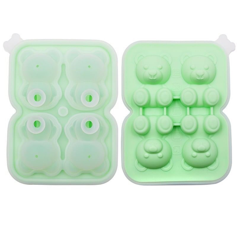 บล็อคซิลิโคนทำน้ำแข็งหมี 5 มิติ 5D Ice Bear Block