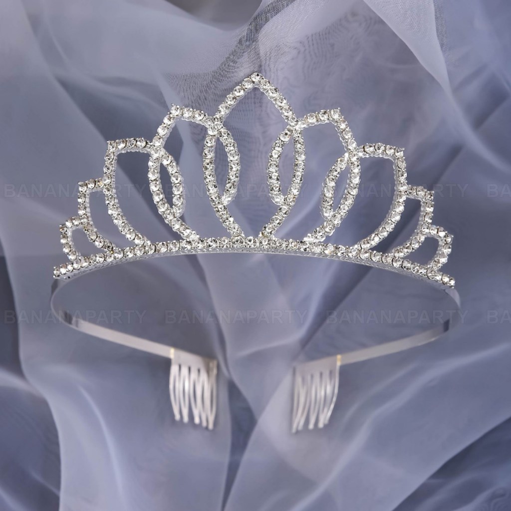 มงกุฎนางงาม โลหะ มงกุฎเพชร มงกุฎ มงกุฏคริสตัล ที่คาดผม tiara crown พร้อมส่งในไทย ทุกวัน - รูปที่ 5