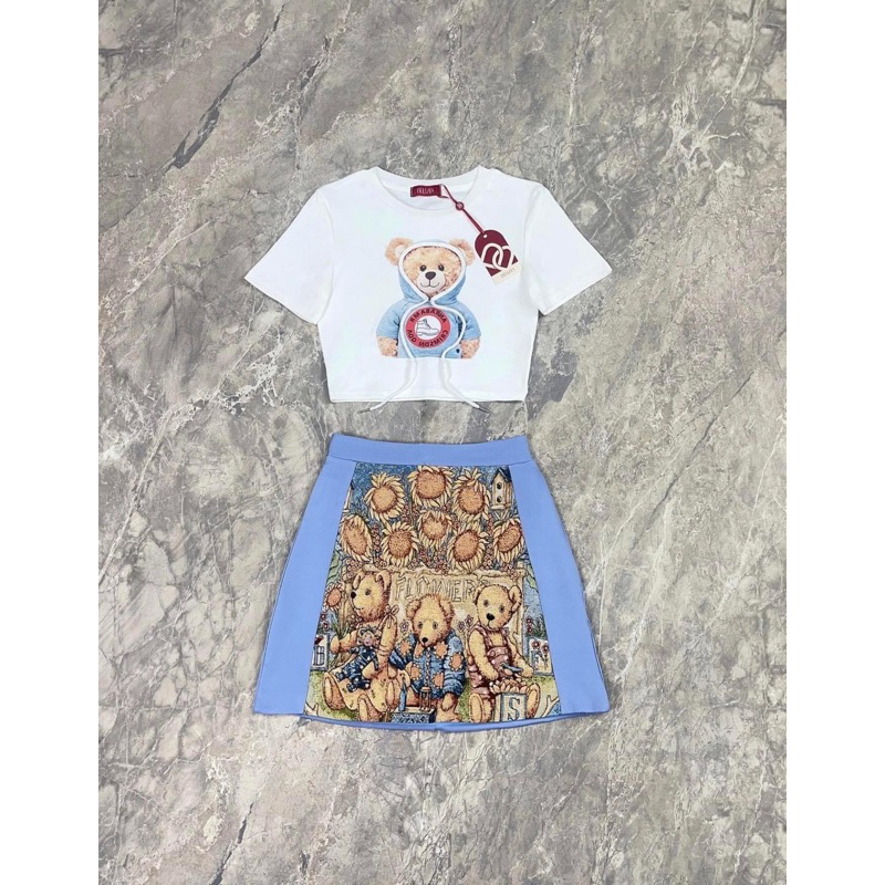 💎พร้อมส่ง💎Bellita💕ชุดเซ็ท 2 ชิ้น น้องหมี