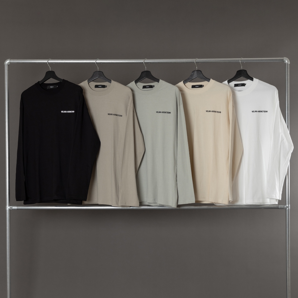 เสื้อยืดแขนยาว Velika Logo Long Sleeve T-Shirt