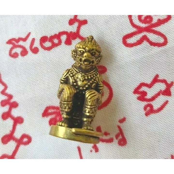 หนุมาน ทองเหลืองหนุมาน ลิง ทองเหลือง รูปหล่อหนุมาน รูปปั้นหนุมาน ทองเหลืองเครื่องราง หนุมานนั่ง Thai amulet