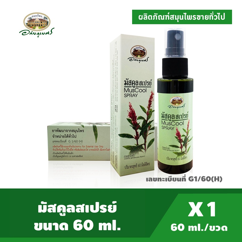 #มัสคูลสเปรย์อภัยภูเบศร #MusCoolSpray #อภัยภูเบศร #ยาแผนไทยลดปวด #ยาลดปวดเมื่อย