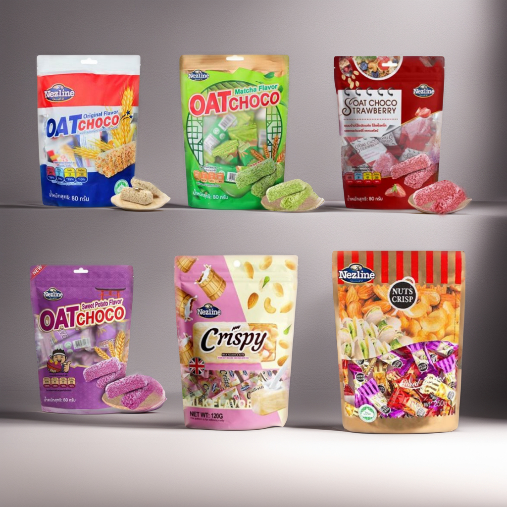 Nezline ขนมทานเล่นเพื่อสุขภาพ อร่อย เต็มคุณค่า ทานได้ทุกที่