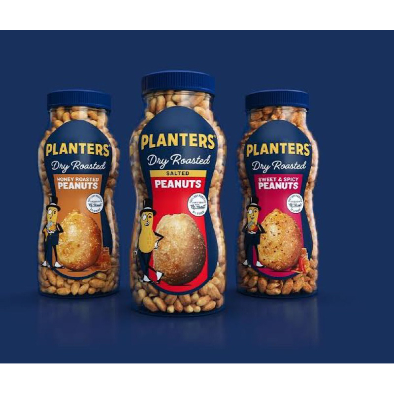 w Planters peanuts 454g. salted /lighty salt / unsalted ถั่วลิสง อบเกลือ อบไม่เกลือ เกลือน้อย นำเข้าจากแคนาดา
