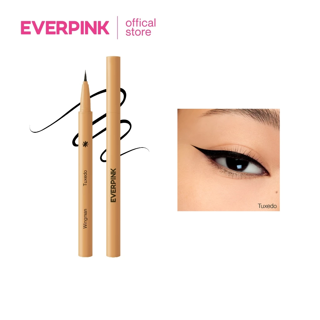 EVERPINK Wingman Eyeliner: อายไลนเนอร์เนื้อฟิล์ม แปรงนุ่ม เขียนลื่น 0.5ml. (EXP: 11/28)