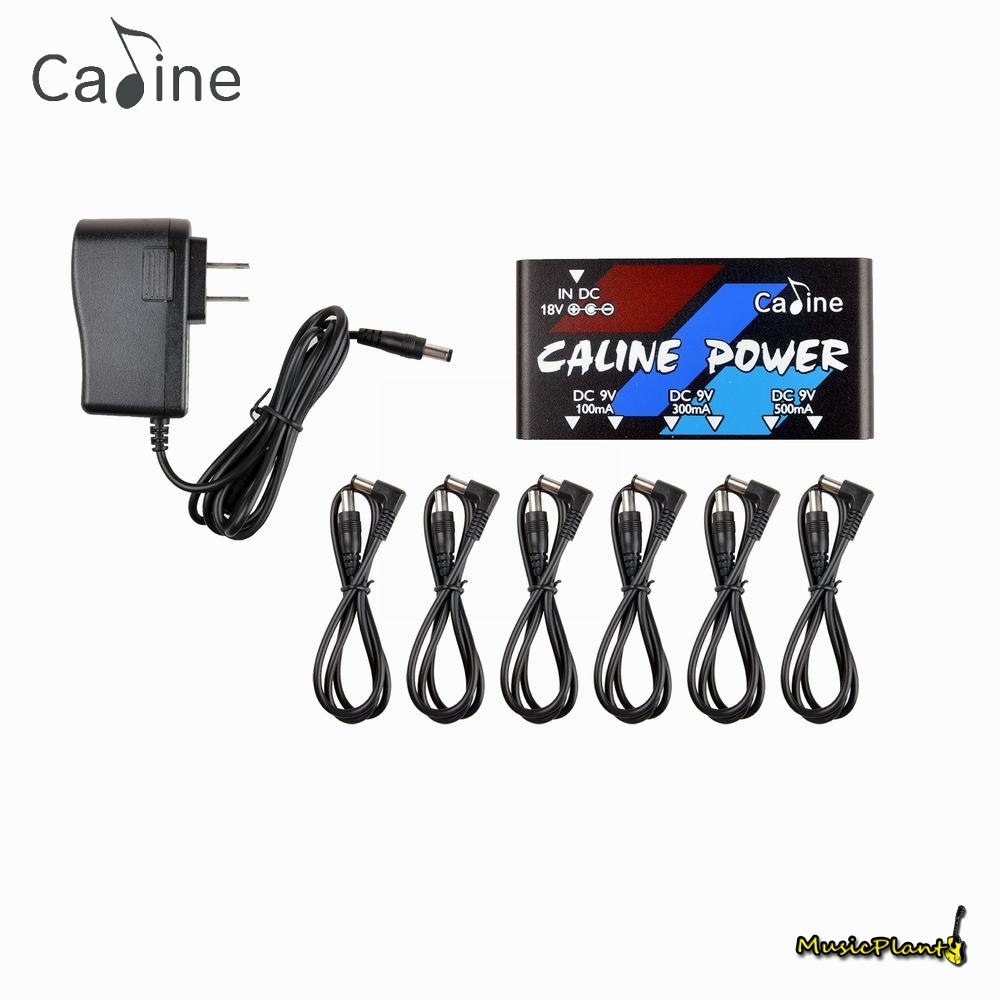Caline - CP02 พาวเวอร์ซัพพลายสำหรับเอฟเฟคกีตาร์ Mini Power Supply with 6 Outputs