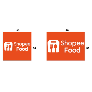 ป้ายช้อปปี้ฟู้ด shopeefood (ไวนิล) ขนส่ง ช้อปปี้ มี 2 ขนาดให้เลือก