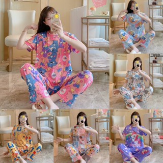 สย#ชุดนอนแขนสั้น.ขายาว.ฟรีไซส์