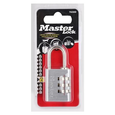 กุญแจรหัสคล้อง MASTER LOCK รุ่น 7630D ขนาด 30 MM
