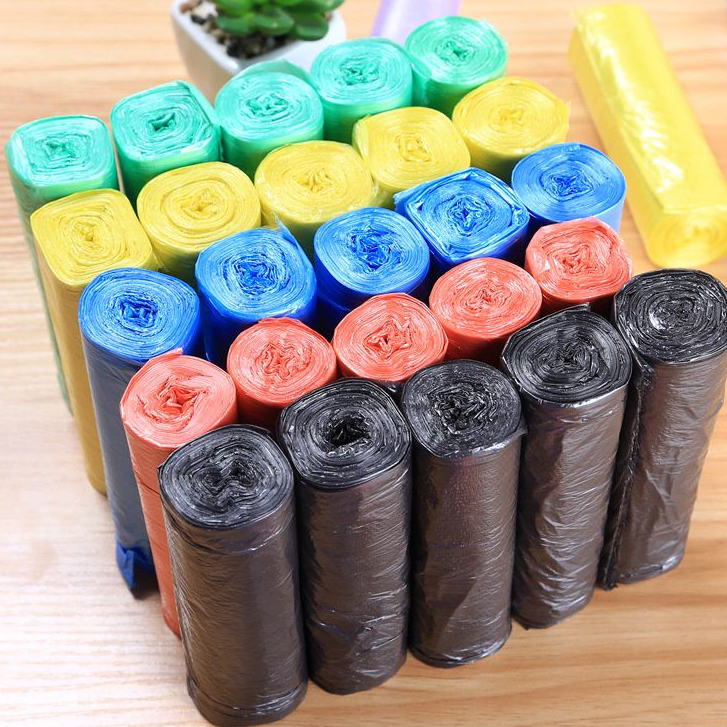 ถุงขยะ45*50cm แบบพกพา  แพค60ใบ ไม่มีกลิ่นฉุนT-701