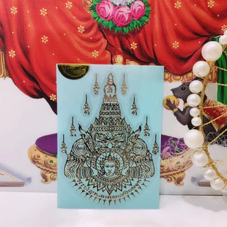 สติกเกอร์มงคล ยันต์ราหู ปั้มนูน โลหะ วัตถุมงคล ติดมือถือ ติดเคสโทรศัพท์ ติดรถยนต์ รถมอเตอไซต์ พื้นกระจก แก้วได้