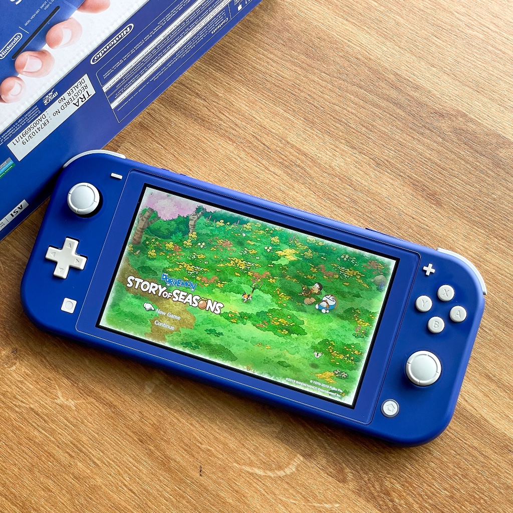 Nintendo Switch lite สีน้ำเงิน มือสอง ครบกล่อง สภาพดี