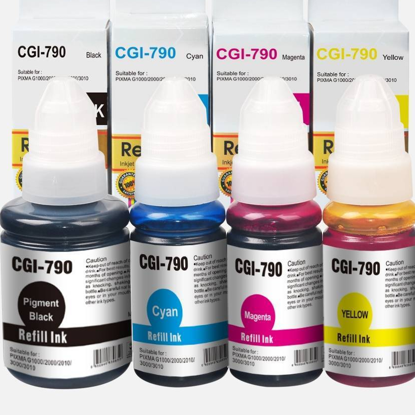 หมึกเติมอิงค์เจ็ท เทียบรุ่น GI-790 BK
