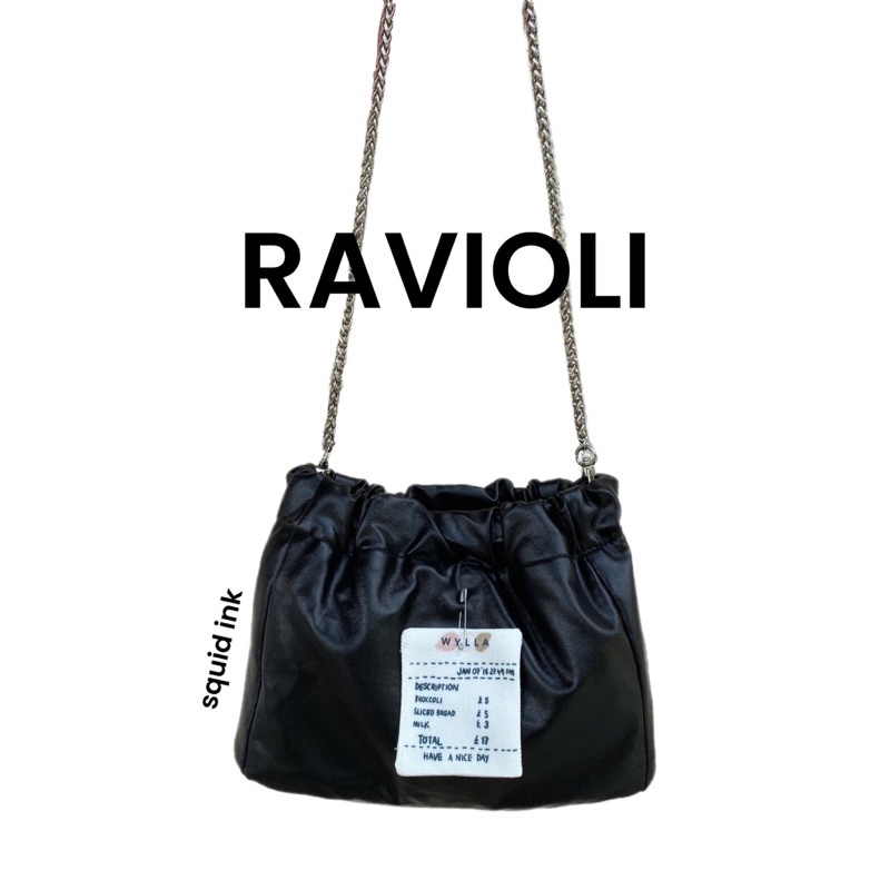 Wyllabrand กระเป๋าสะพาย Squid Ink Ravioli bag