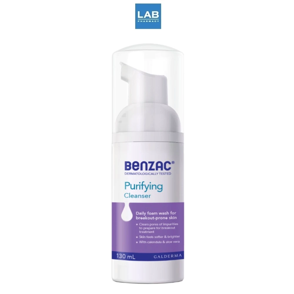 Benzac Spot Daily Facial Foam Cleanser 130 ml. - เบนแซค ผลิตภัณฑ์โฟมทำความสะอาดผิวหน้า สำหรับผู้มีปัญหาสิว